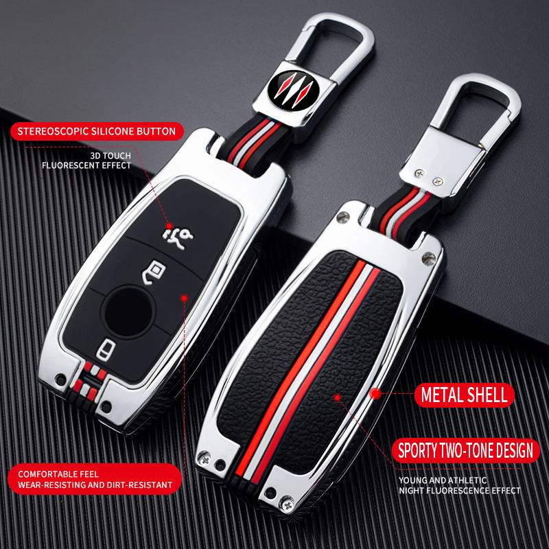 Car Key Case Cover Shell Fob for Mercedes Benz Cla250 Mercedes Benz GLS53 2019 GLS450 Maybach GLS600 2025 AMG C63S GLE 450 2020