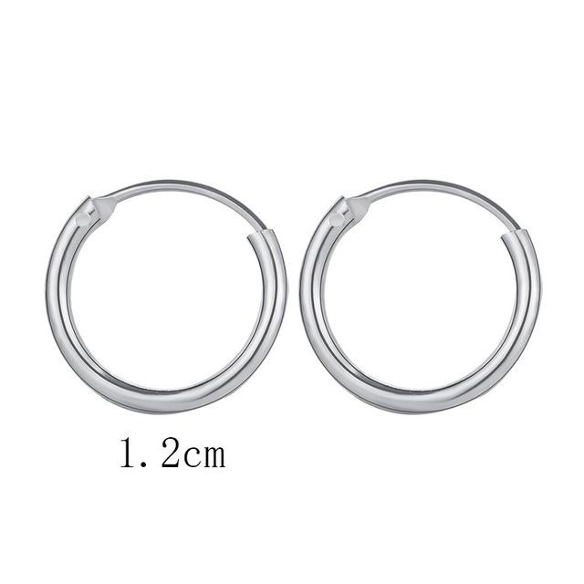 Fashion Simplicity Hoop Earrings for Women Punk Hip-Hop Gold Metal Circle Hoop Party EarringsTrend Jewelry Gift
