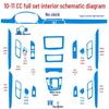 Volkswagen CC Magotan B7L Interior Gear Decor Sticker for 09-18 Models