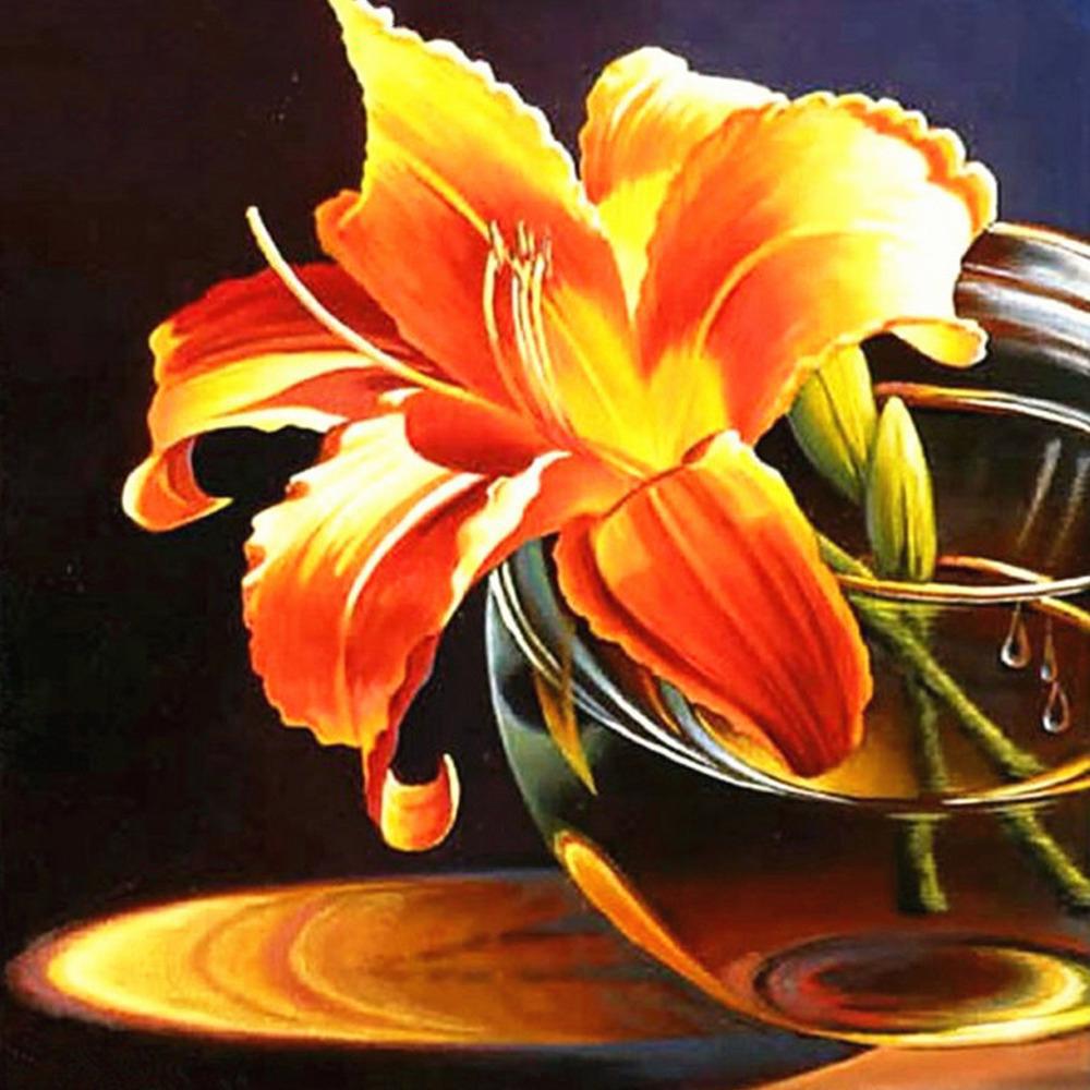 5d Diamond Painting Full Drill Square Landscape Flowers Diamond Embroidery Sale Plant Mosaic Home Decor