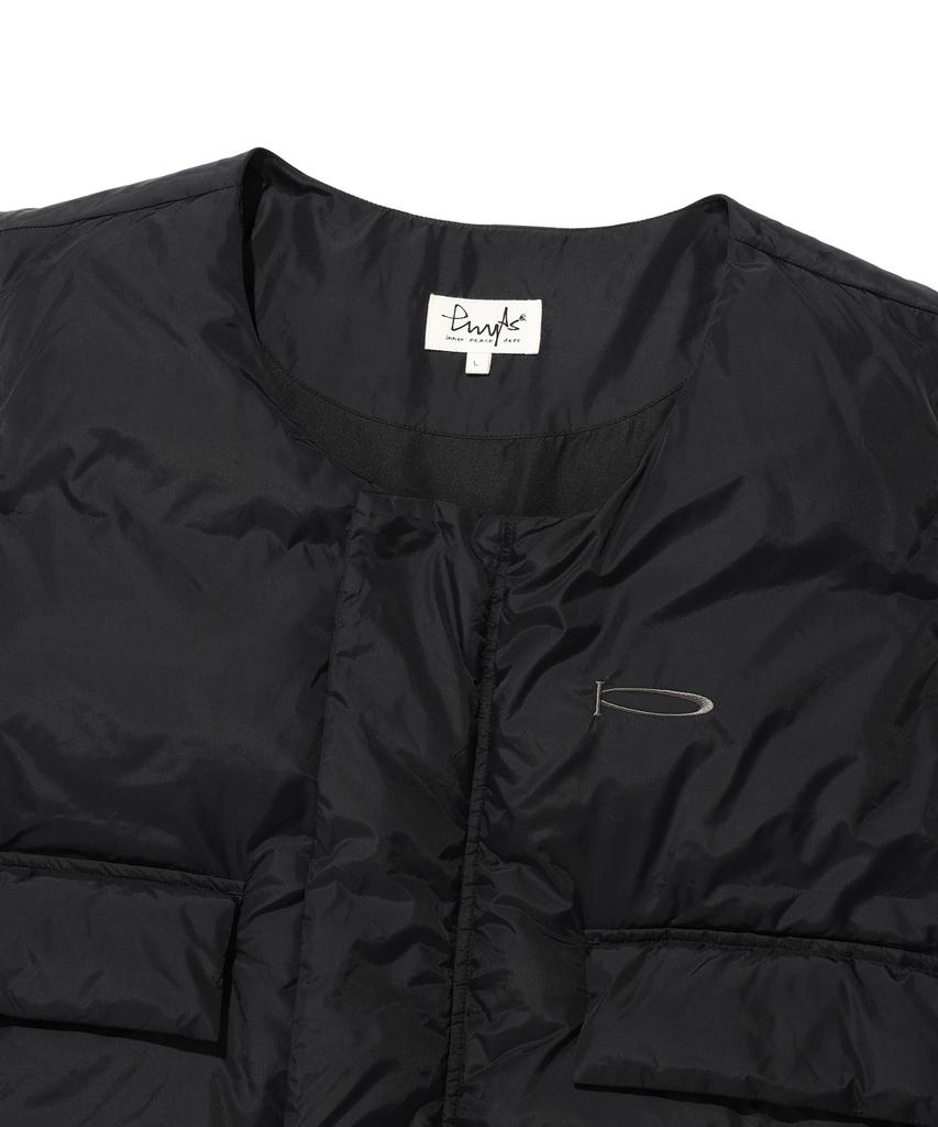 Physical Department Active Crop Layered Puffer Vest Black