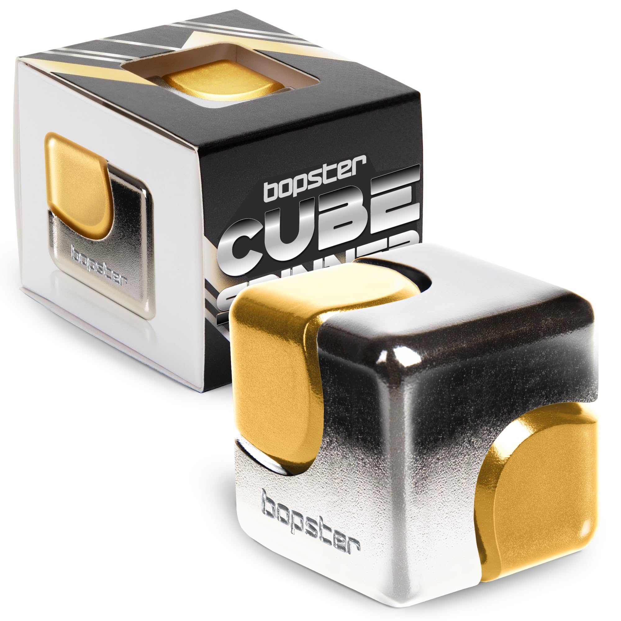 

Ishikawa Toys Hand Spinner CUBE SPINNER Silver Gold