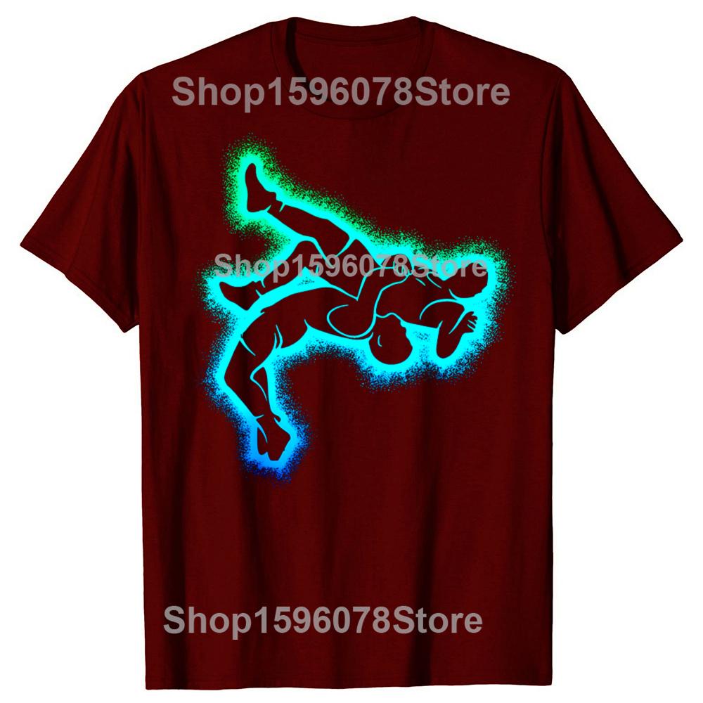 Funny Wrestling Wrestler Boys T Shirts Cotton Short Sleeve Birthday Gifts Mens Clothing Fashion Casual Loose Oversized T Shirt
