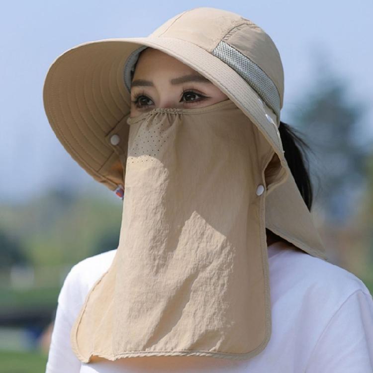 Wide Brims Sun Hat Sun Protective Face Covers Hat for Women Fishing Cycling