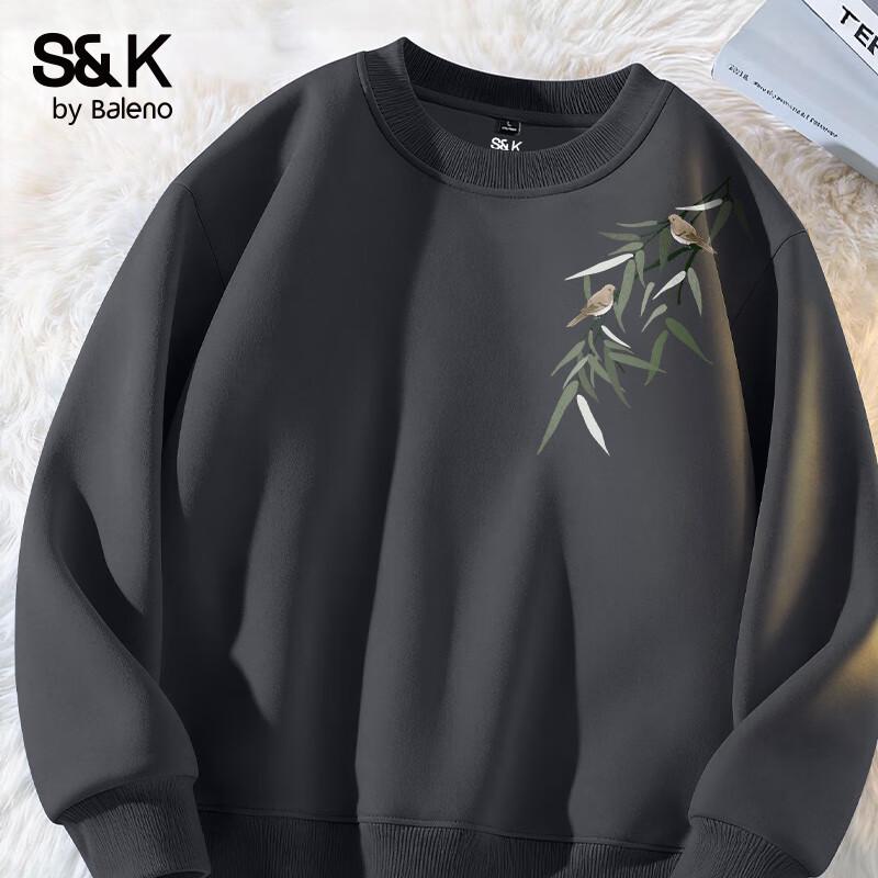 

Baleno S&K Series Men s & Couple s Casual Long Sleeve Crew Neck Sweatshirt 2XL