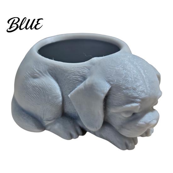 Customizable DIY Plant Pot Puppy 3D Planter Container Cute Printed Decorative Lying Dog Succulents Shaped Planter Pot for