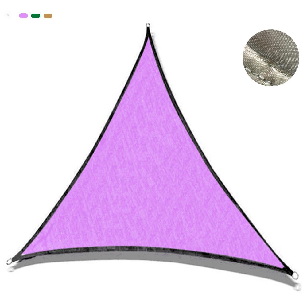 Trojúhelníková stínicí plachta 3x3m pro venkovní kempování Sluneční clona jako UV clona na zahradní trávu vhodná pro různé barvy