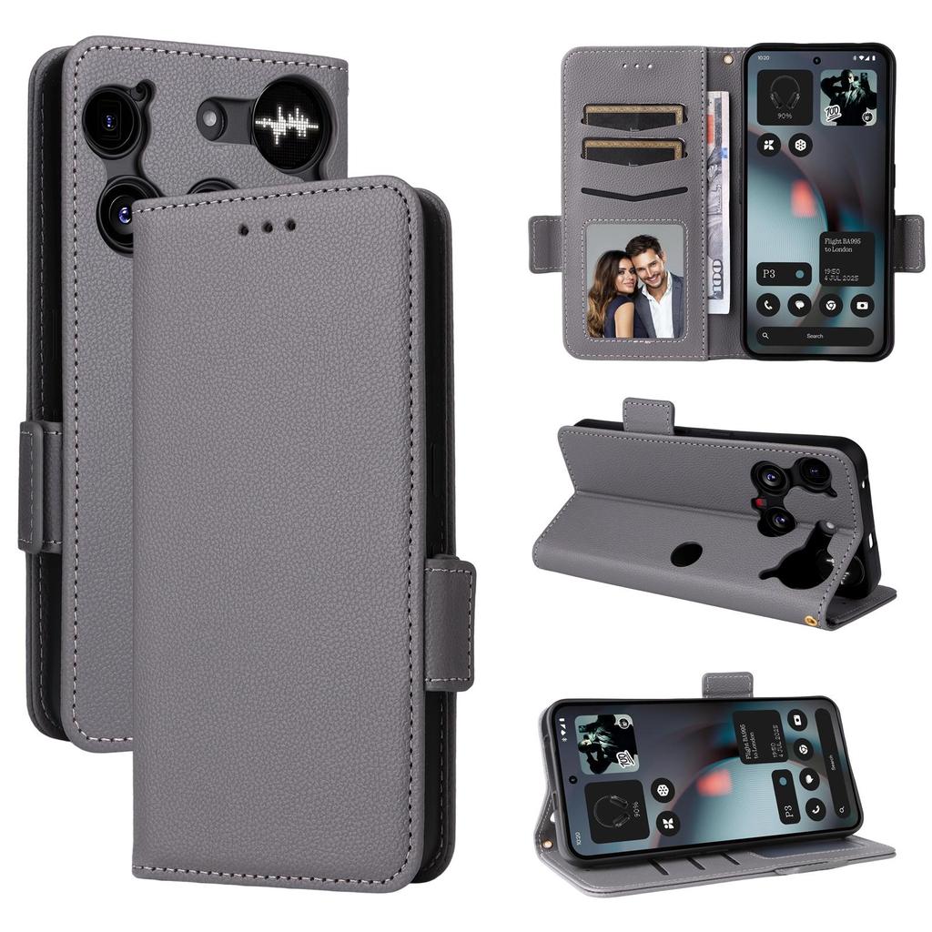 Flip Cover für Nothing Phone 3 PU-Leder Ganzkörperschutz [RFID-Blockierung] Handyhüllen Brieftaschen-Cover