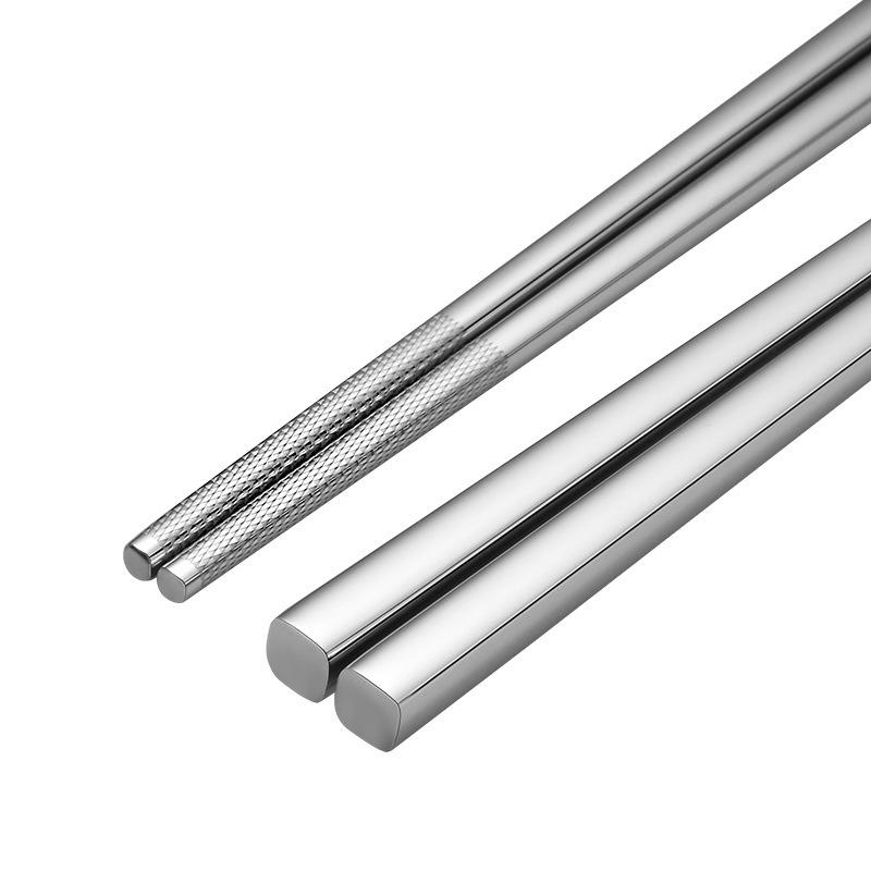 316 Stainless Steel Non-Slip Heat-Resistant Square Chopsticks