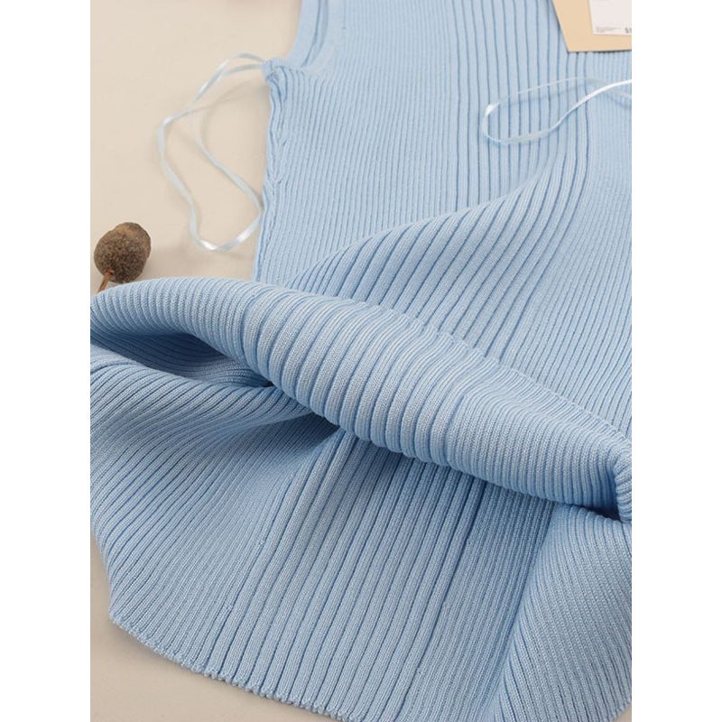 T's American Brand Minimalist Casual Sleeveless Knitwear Foreign Trade Original Order Super Comfortable Silm Vest