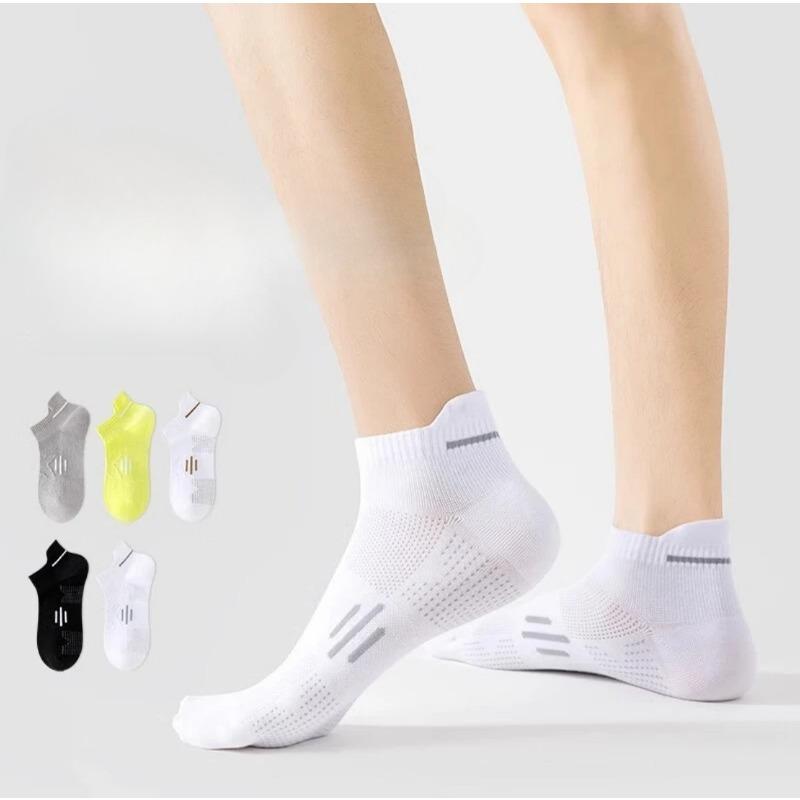 Men's and Women's Sports Anti-odor Socks, Sweat-absorbing and Moisture-absorbing Super Breathable Mesh Ear-lifting Short Socks, Summer Thin Style