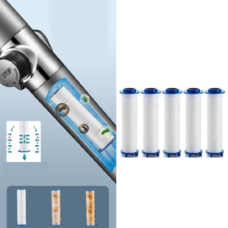 5Pcs Shower Head Replacement Filter Set For Universal Shower Water Cleaning Bathtub Drain Hair Shower Drain