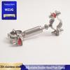 Adjustable Double-Layer Stainless Steel Pipe Support Clamp with Double Head Fixing Bracket