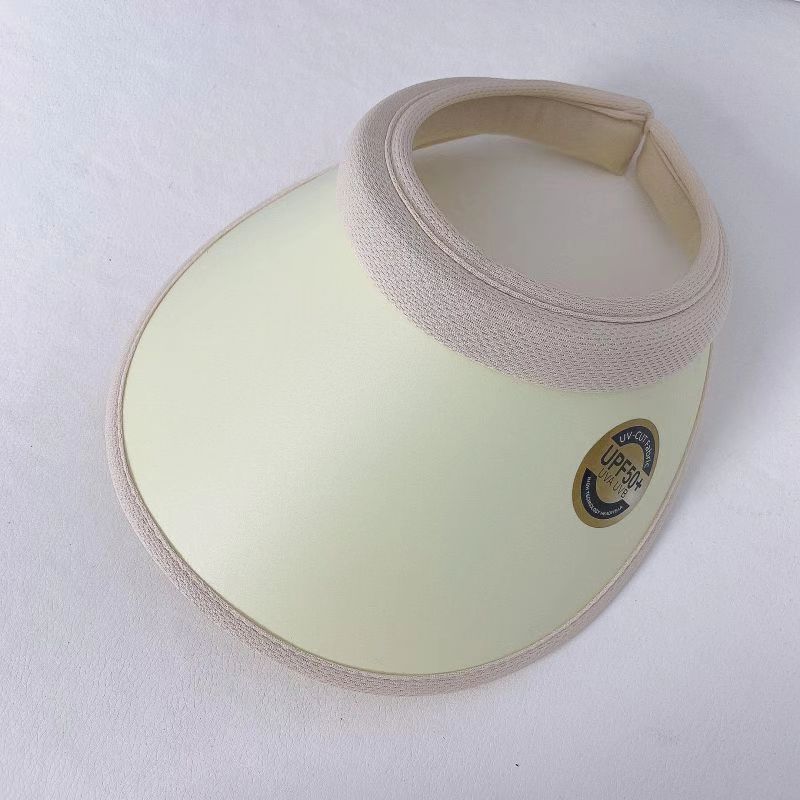 Empty Top Hat Sunscreen Hat Women'S Spring Summer Travel Simple Sun Hat Big Brim Full Face Visor Cycling Hat