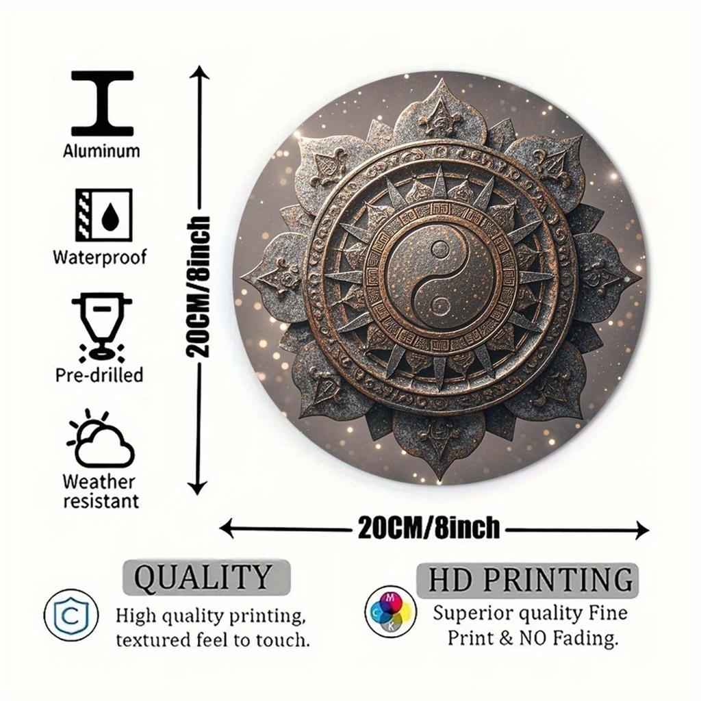 2D Flat Metal Wall Sign Decor