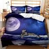 Reactive Print Fierce Animal Lion Panther Series Duvet Cover Sets US CalifKing Queen Size Bedding Sets 3 Pcs Dropship Wholesale