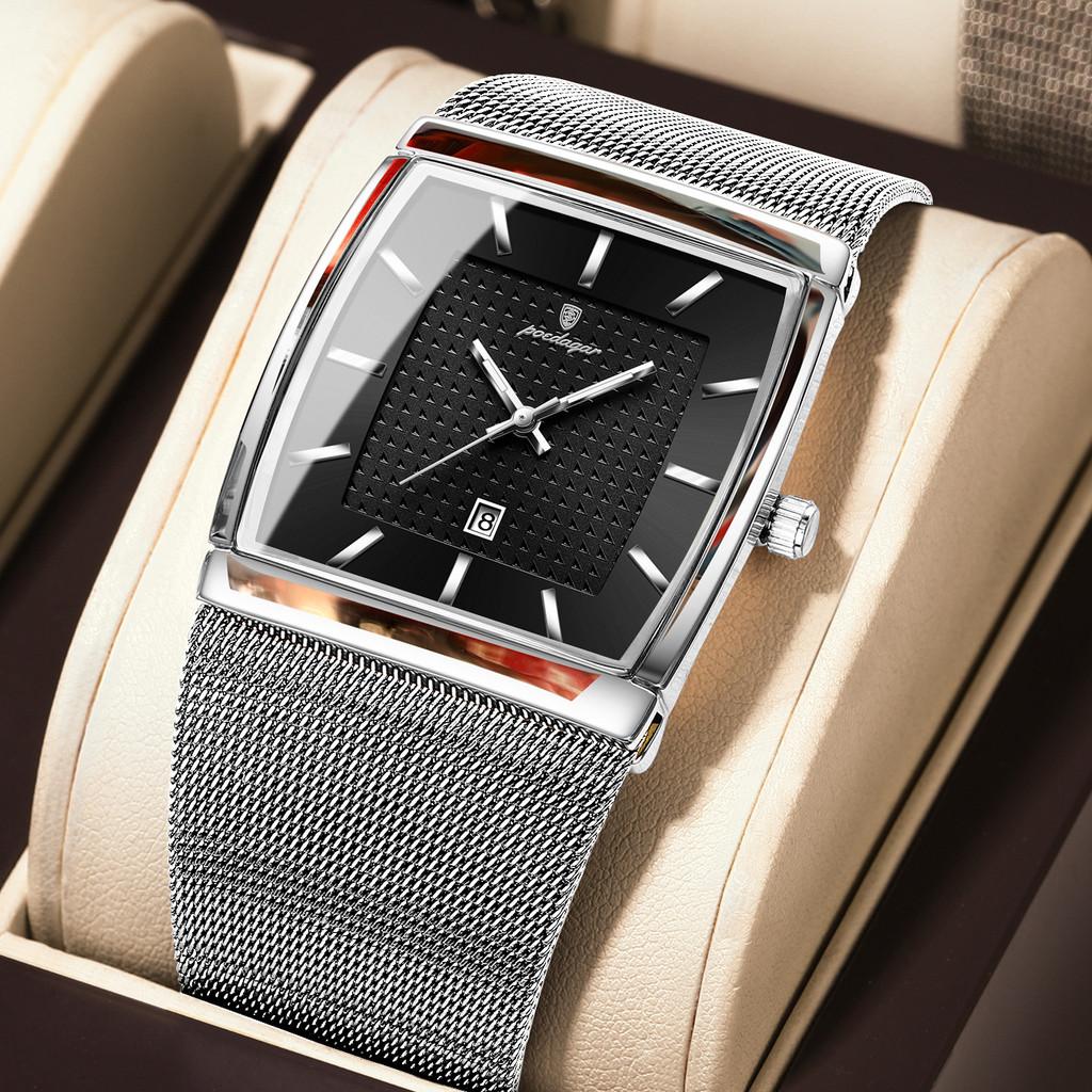 Simplicity Quartz Watch For Men With Luminous Dial And Calendar Function