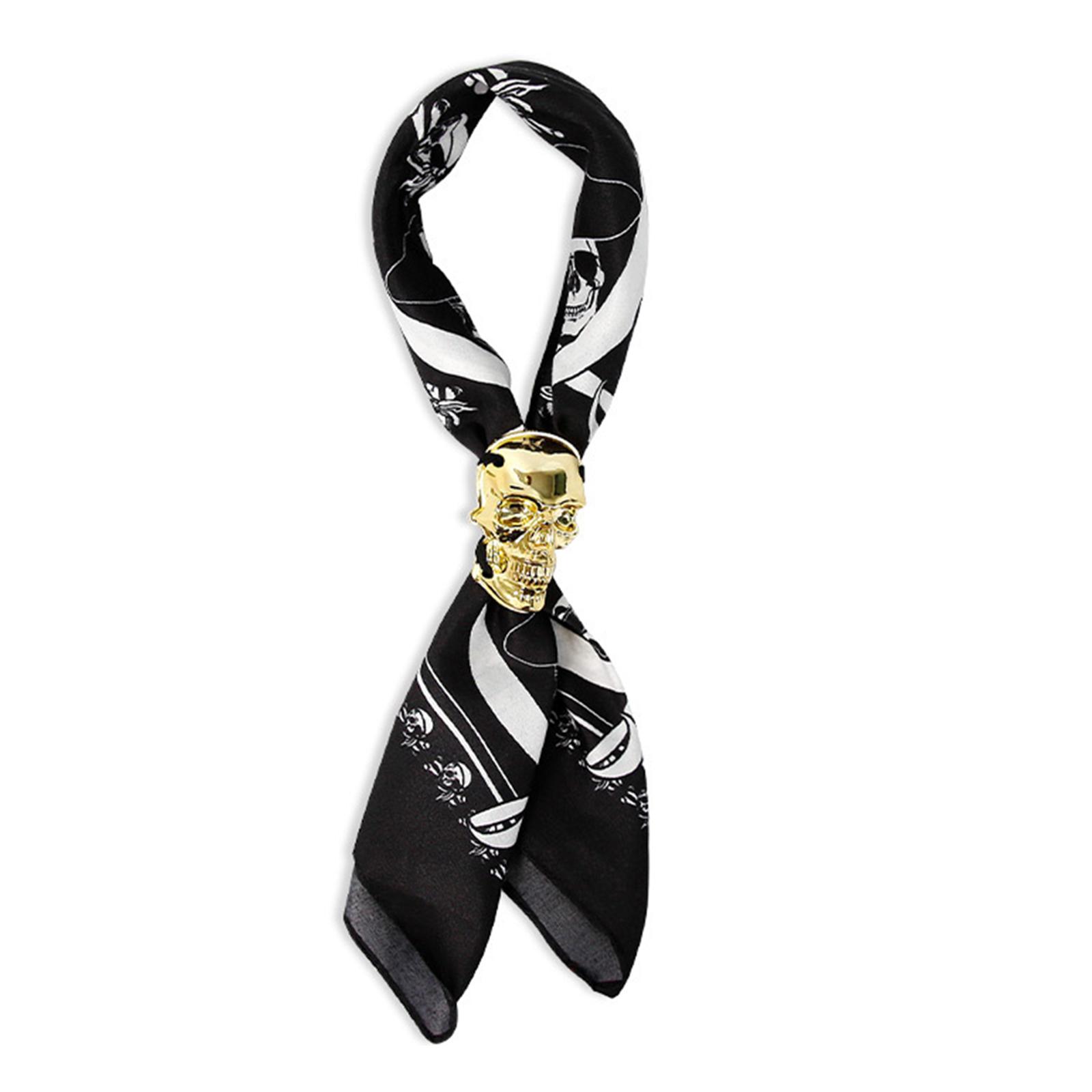 

Children Halloween Shirt Necktie Girls Halloween Uniform Ties with Golden Skull Removable Ties Costume Accessories 1