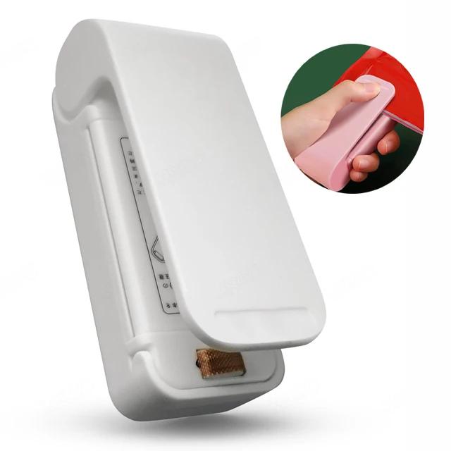 Mini Bag Sealer Machine Portable Plastic Package Bag Clip Sealing Machine Kitchen Gadgets Food Snack Bag Storage Heat Sealer