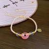 Geometric Summer Pink And Green Peace Knot Bracelet With Appeal Vintage