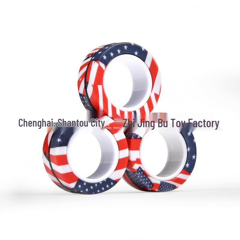 Magnetic Tire-Style Spinner Bracelet - Decompression Toy Finger Spinning Top