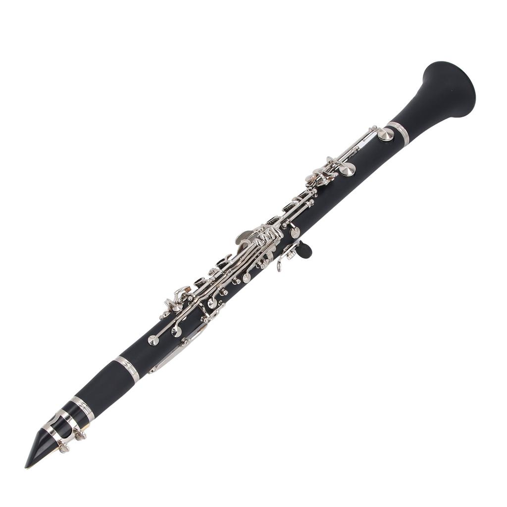 Professional Bb Clarinet Engineering Plastic 17 Keys B Flat Clarinet Instrument for Practice