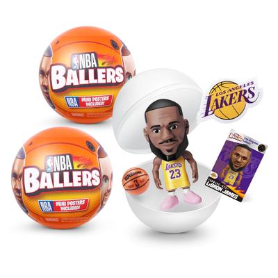 5 Surprises NBA Ballers Series 1 | 1 Set (2 Capsules) ZURU Mystery Figure