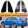 For Subaru Impreza WRX STI 2011-2014 2x Car Rear Louver Window Side Shutter Cover Trim Sticker Vent Scoop ABS Carbon Accessories