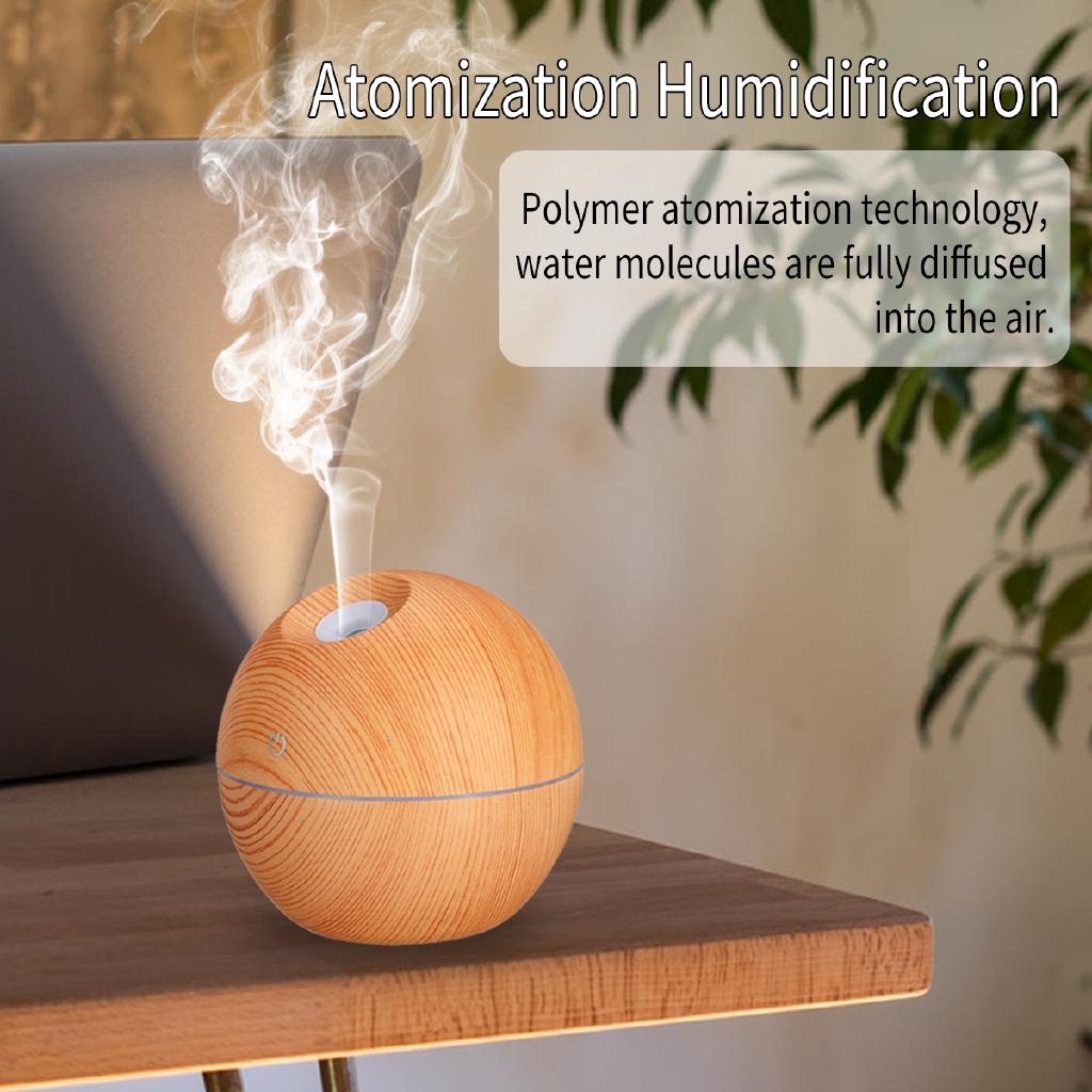7 Color USB Aroma Essential Oil Diffuser Air Purifier LED Night Light Ultrasonic Cool Mist Humidifier Home Office 130ML