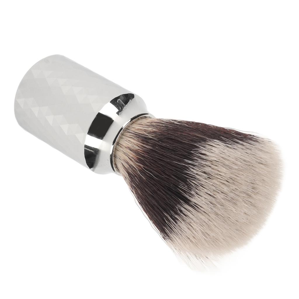 Nylon Beard Foam Brush Rich Lather Prevent Slip Alloy Handle Debris Removal Ergonomic Beard