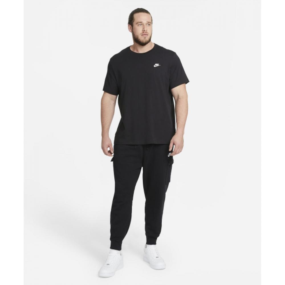 Nike SporTswear Club T shirT M   Black whiTe  Ar4999 013