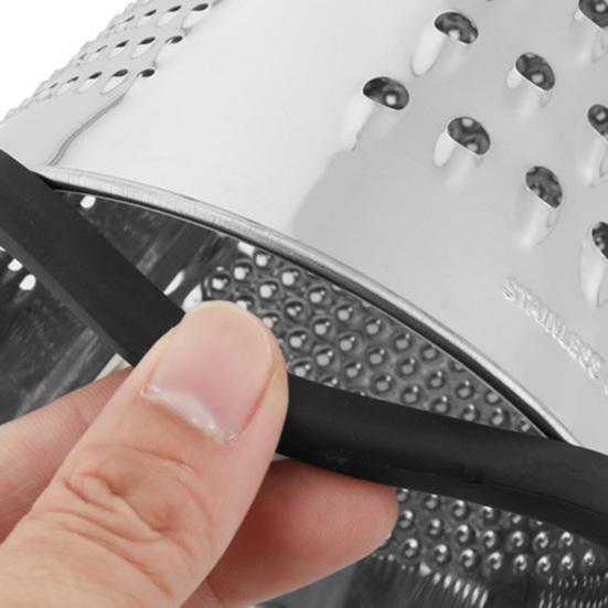 4-Sided Box Cheese Grater Stainless Steel Potato Carrot Shredder Multi-Function Kitchen Tool for Julienne Slicing Zesting