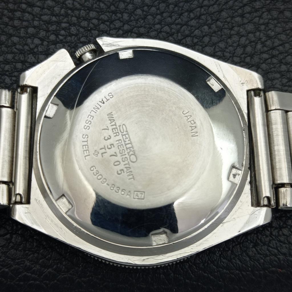 GENUINE VINTAGE SEIKO 5 AUTOMATIC 6309A JAPAN MENS ORIGINAL DIAL WATCH A702522-1