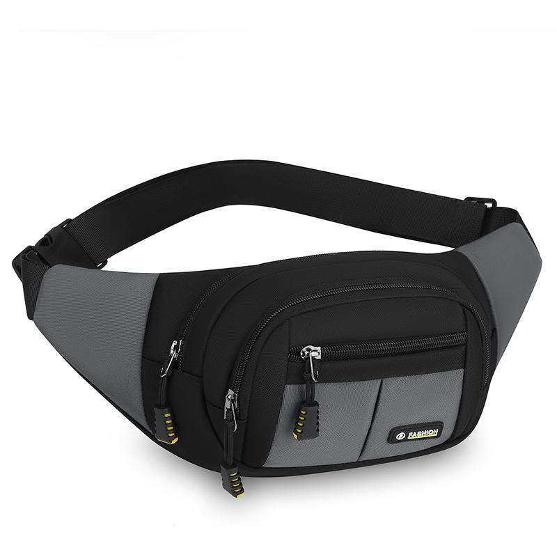 Men's Anti-Theft Waist Bag – Large Capacity Nylon Chest Pack with Multi-Layer Pockets for Travel & Sports
