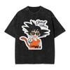 DragonBall Z Master Roshi Printed Tshirt Mens and Womens Washed Tshirt High Quality Vintage Cotton Tshirt YK Tops