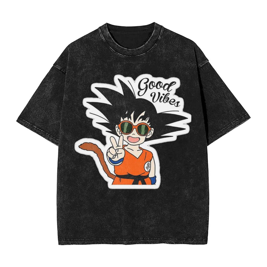 DragonBall Z Master Roshi Printed Tshirt Mens and Womens Washed Tshirt High Quality Vintage Cotton Tshirt YK Tops