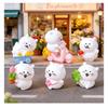 6Pcs/set Cartoon Mini White Bear Animal Miniatures Resin Ornaments Fairy Garden Decoration Moss Terrarium Micro Landscape