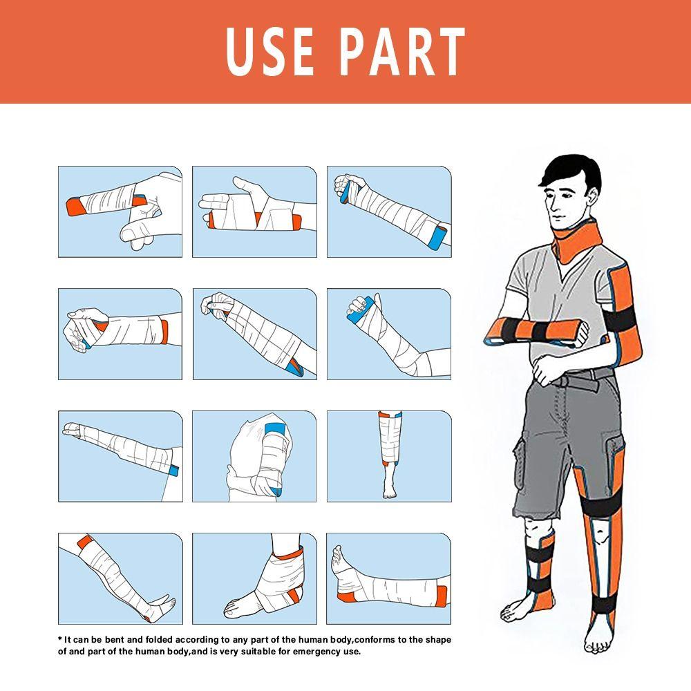 Lightweight Aluminum Splint Roll Emergency Rescue Splint Splint Fracture Fixed  Sports Home