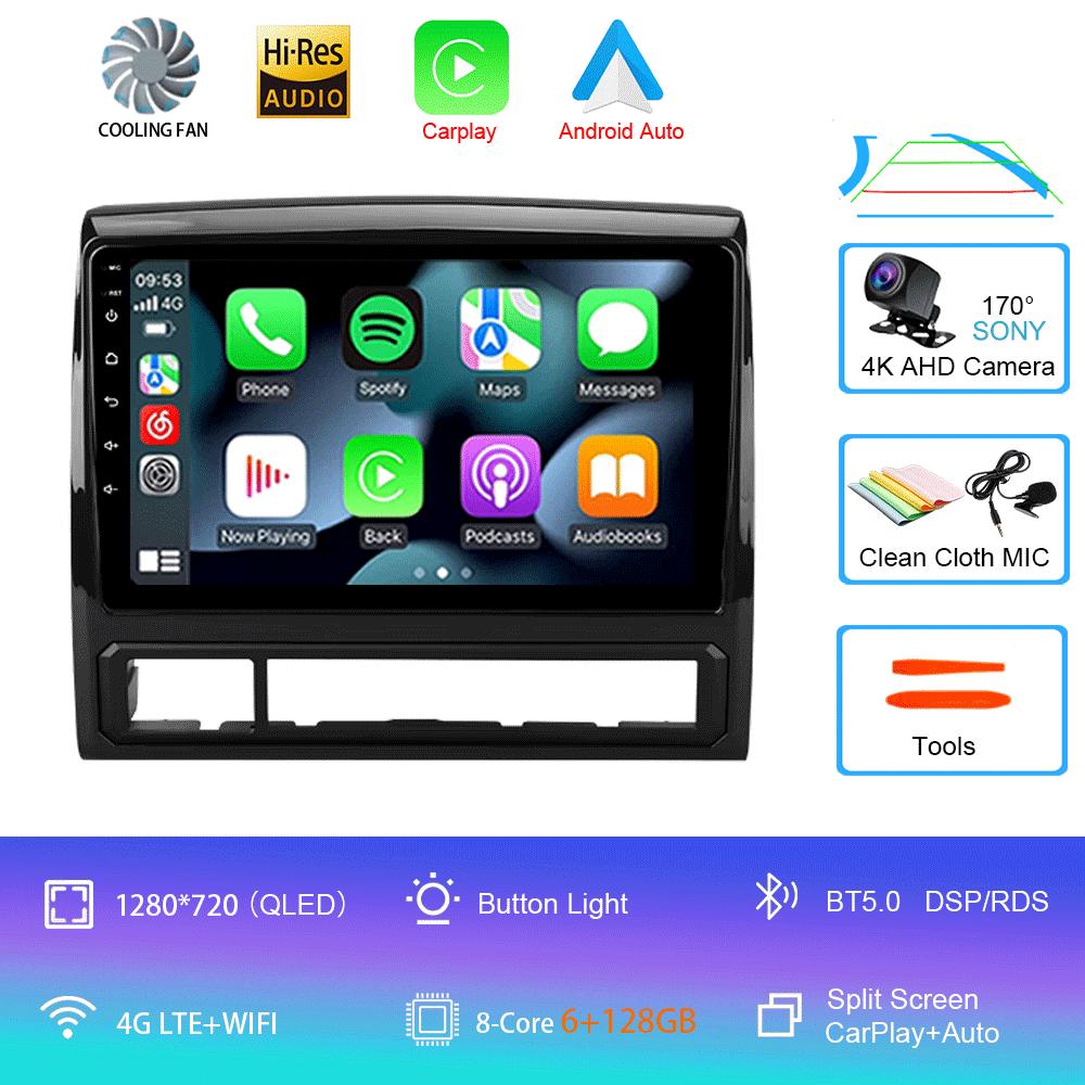 Car Radio Android 14 Carplay Auto 4G+WIFI For Toyota Tacoma 2 N200 Hilux 2005-2015 Navigation GPS Multimedia Video Player Stereo