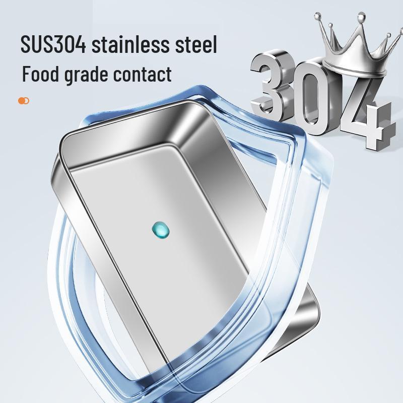 Stainless Steel Square Food-Grade Sealed Box with Lid