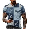 Men's Casual Short Sleeve Halloween Graphic T-Shirt Lightweight Breathable Fabric Comfortable Fit for Everyday Wear