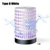 (White, Type B) Mosquito Killing Lamp 360 Degrees Trapping USB Charging Cable Power UV Mosquito Killer