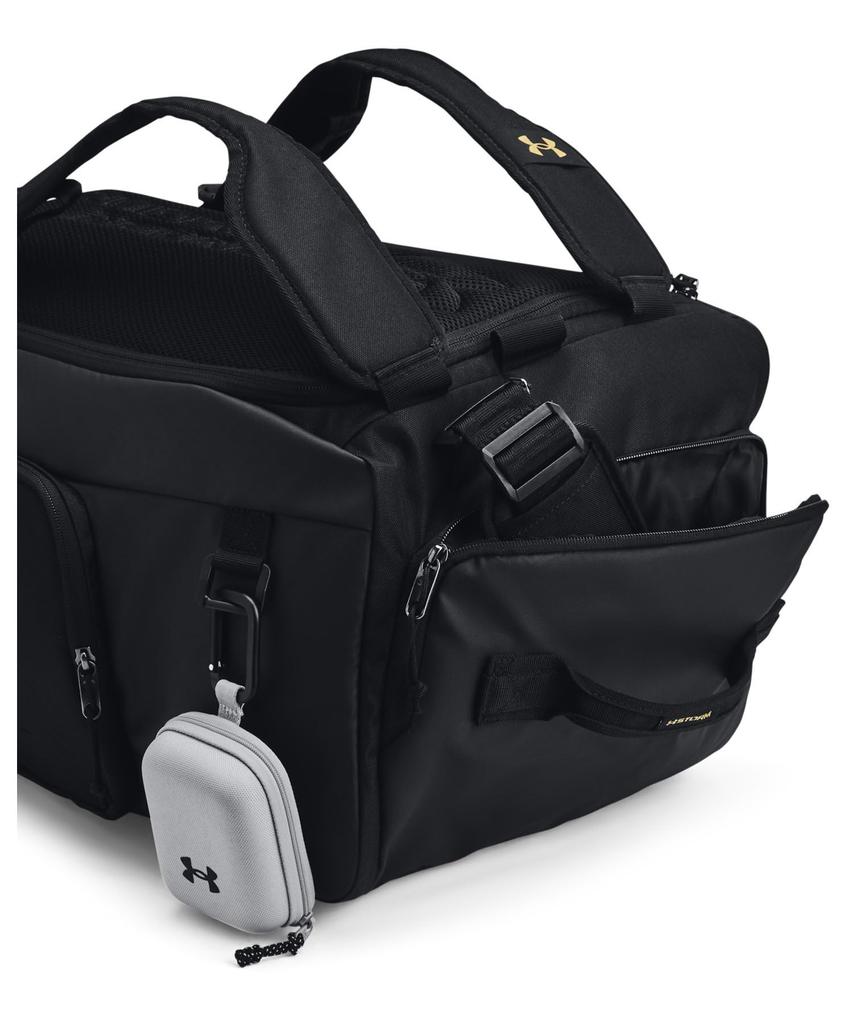 UA CONTAIN DUO PLECAK TORBA DUFFLE M Czarny   Metaliczne Złoto JEDNOROZMIAROWY