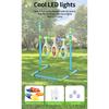 Indoor And Outdoor Beanbag Throwing Game Stand With Lights, 2-in-1 Two-player Competitive Throwing And Ring Game Toy