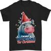 Hippopotamus For Christmas Hippo Xmas Mens T-Shirt 100% Cotton