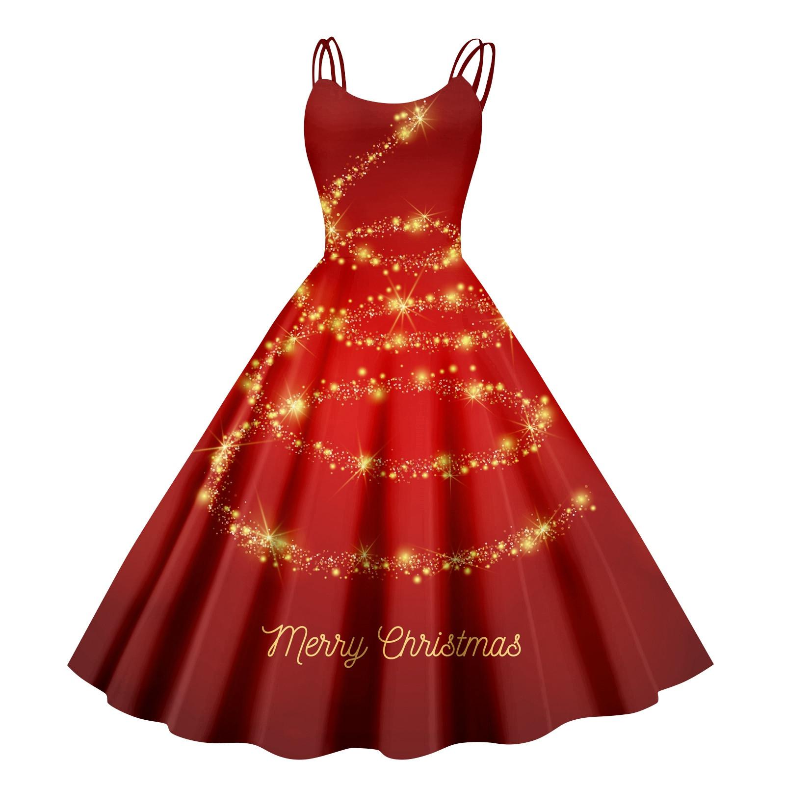 

Рождественская женская повседневная модная юбка с цветочным принтом в стиле панк-ретро с открытыми плечами L красный