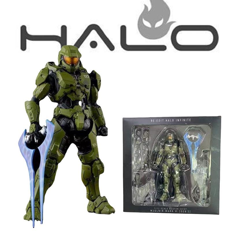 Halo 5 Guardians Master Chief Action Figure Toy Poseable Model 18cm Height
