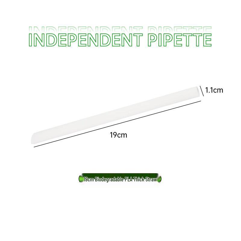 ZISIZ Individually Wrapped Black Thin Plastic Straws