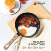 6 Inch Nonstick Egg Frying Pan Mini Omelette Frying Pan Skillet with Wood Handle Non-Toxic Omelette Breakfast Cooking Pans