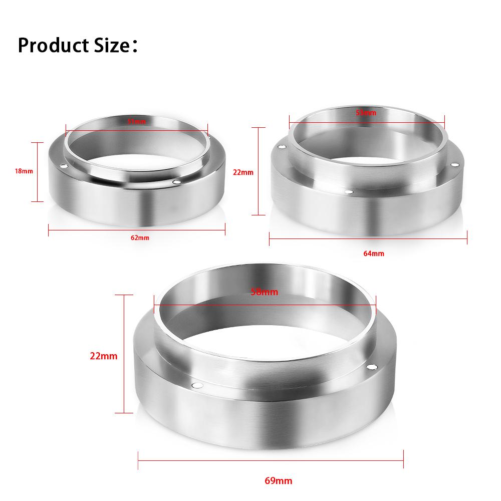 51/53/58 Mm Aluminum Dosing Ring for Delonghi With Magnetic Brewing Bowls Coffee Machine Accessories Espresso Barista Tool
